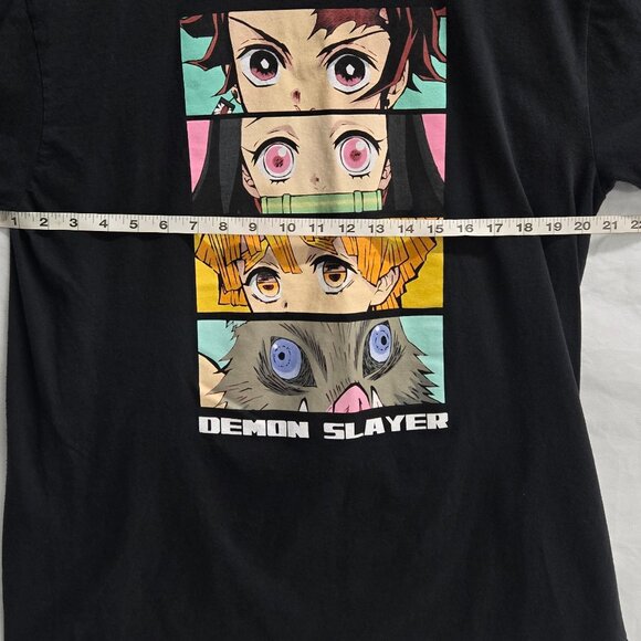 Demon Slayer Men’s XL Black Eyes Graphic Anime T-Shirt Kimetsu No Yaiba Tee - Picture 4 of 8